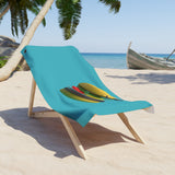 Moustacheeseburger Beach Towel