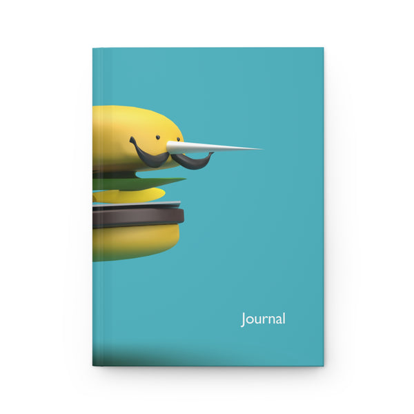Moustacheeseburger Hardcover Journal Matte